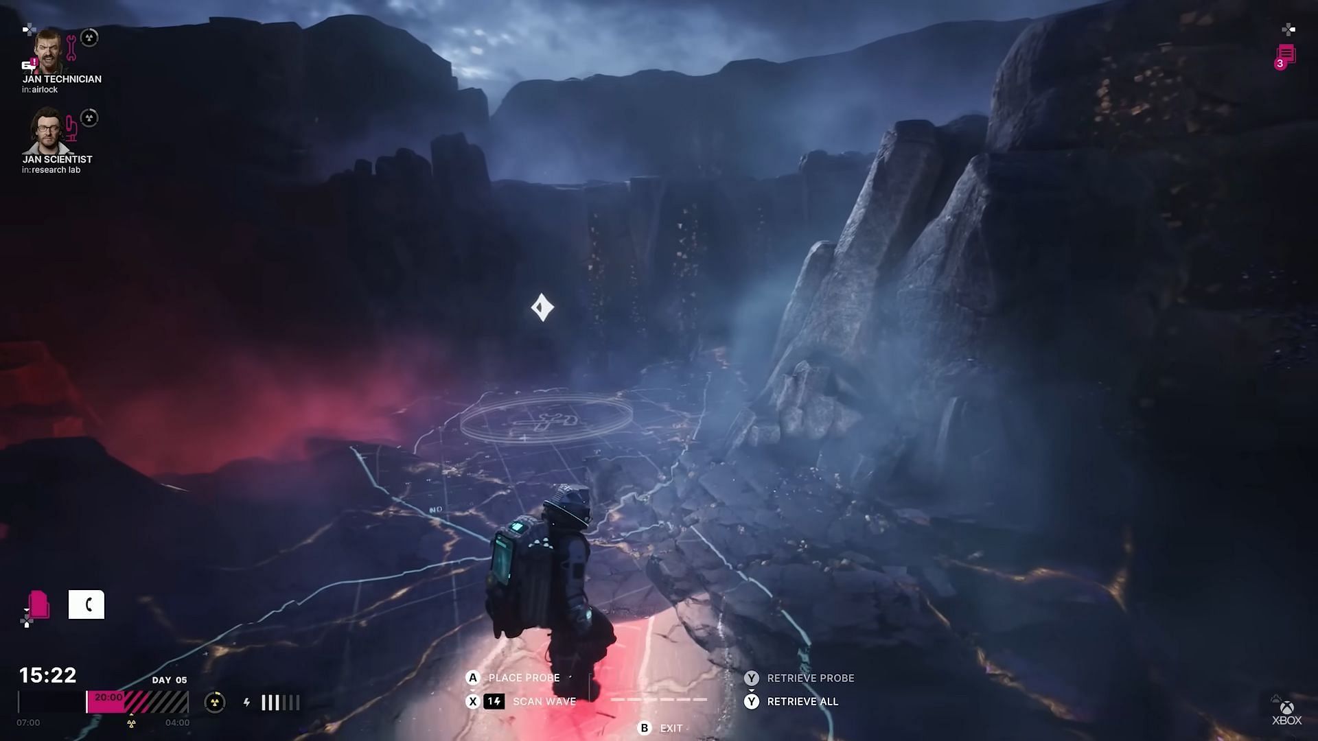 The reddest spot is where the good stuff is buried (Image via 11 bit studios)